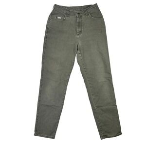 Lee Jeans Womens High Rise Tapered Leg‎ 28 Olive Green Vintage 90s Denim Pants